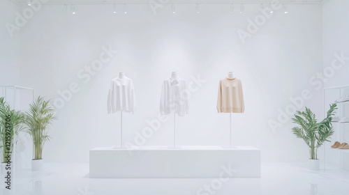 Minimalist Fashion Display:...