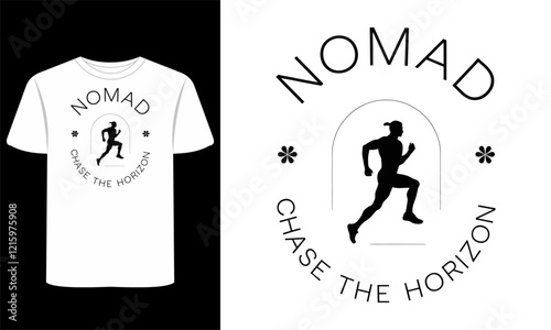 T-Shirt Designs of Nomad Adventure Minimalism and Lifestyle Themes 