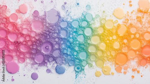 Rainbow Fluid Art: A vibran...