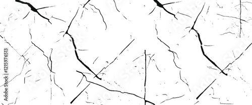 Vector abstract white and black grunge cracked marble surfaces texture design.