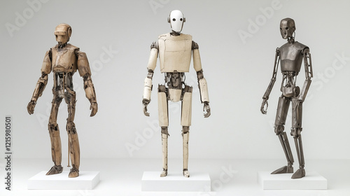 Three Robot Figures: Three ...