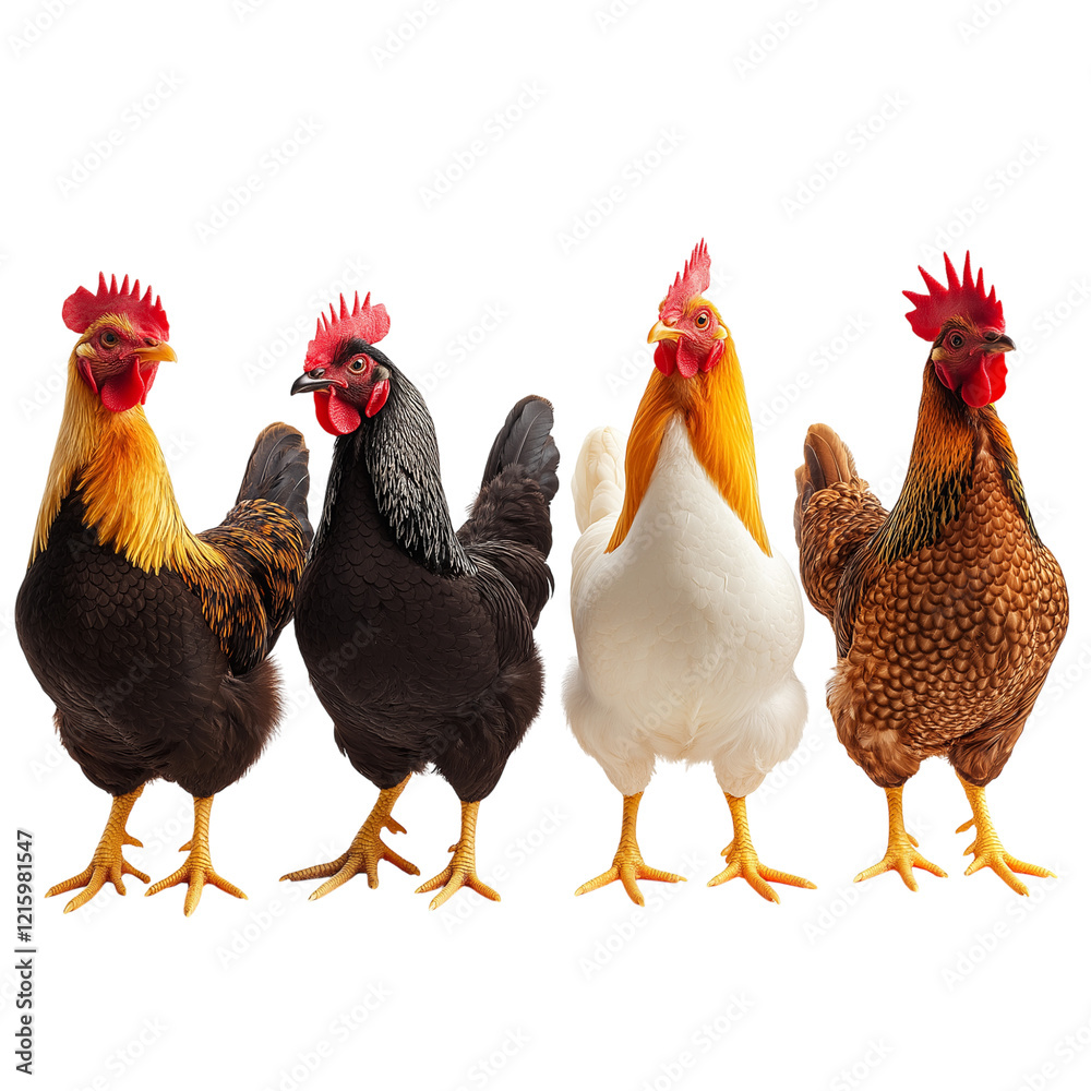 Fototapeta premium hen and chicks