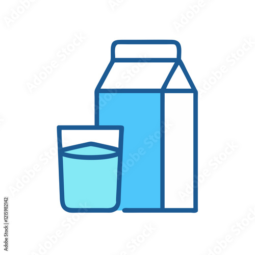 milk icon design