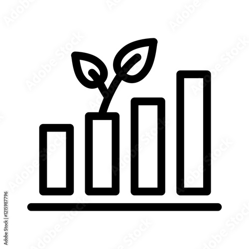 investment graph outline style