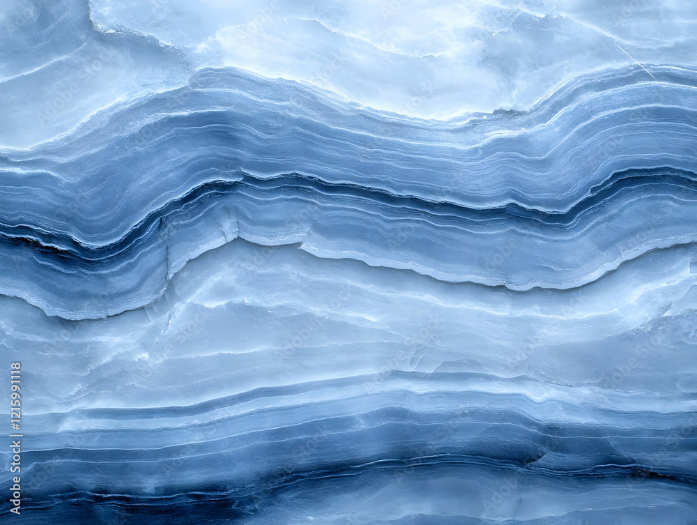 Fototapeta premium Abstract Blue Marble Background Illustration