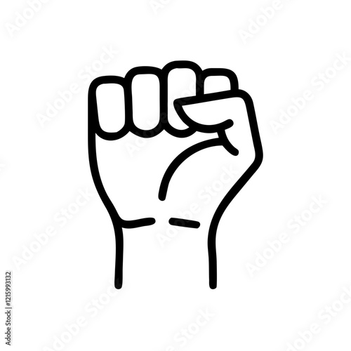 protest fist icon design