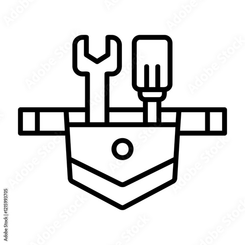 Workers Toolbelt Outline Style Icon