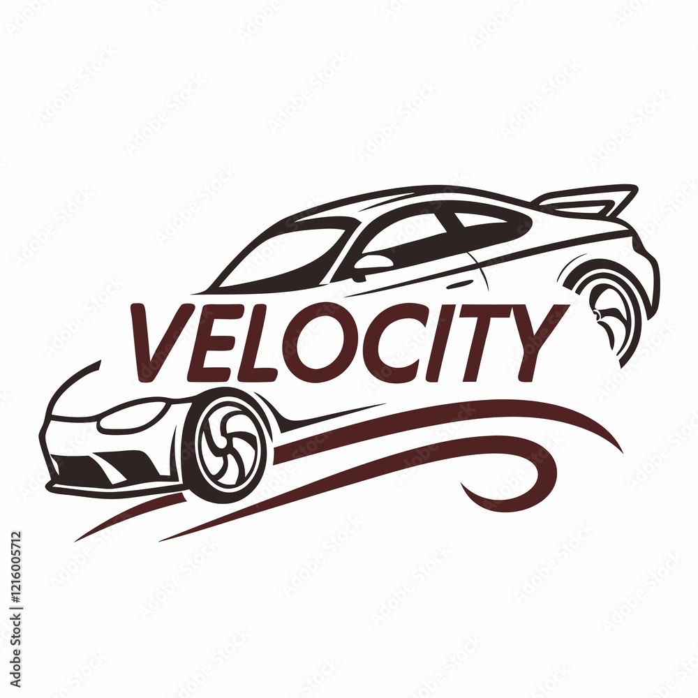 Fototapeta premium Car company brand, Auto repair service logo design