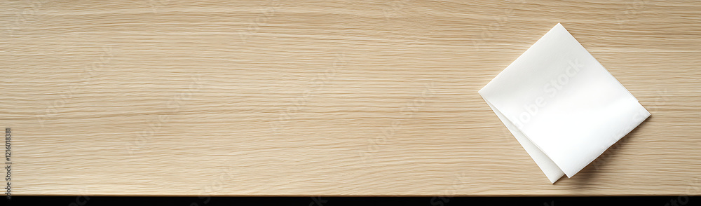 White Fabric on Light Brown Wooden Surface White Fabric on Light Brown Wooden Surface