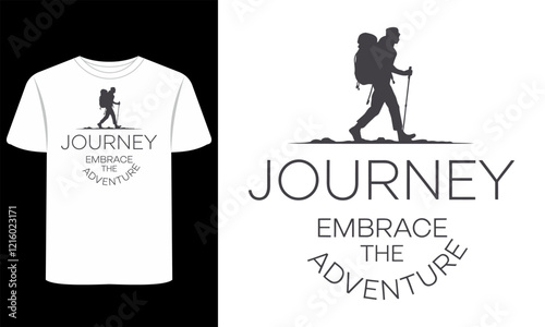 T-Shirt Designs of Adventure, Minimalism, and Lifestyle Themes for Graphic resources 