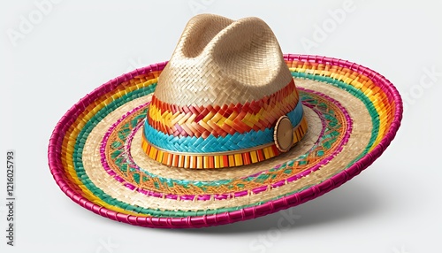 Vibrant Colorful Mexican Sombrero Hat photo