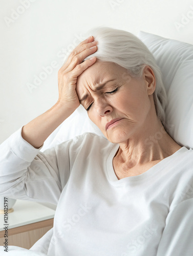 Old white women have headaches