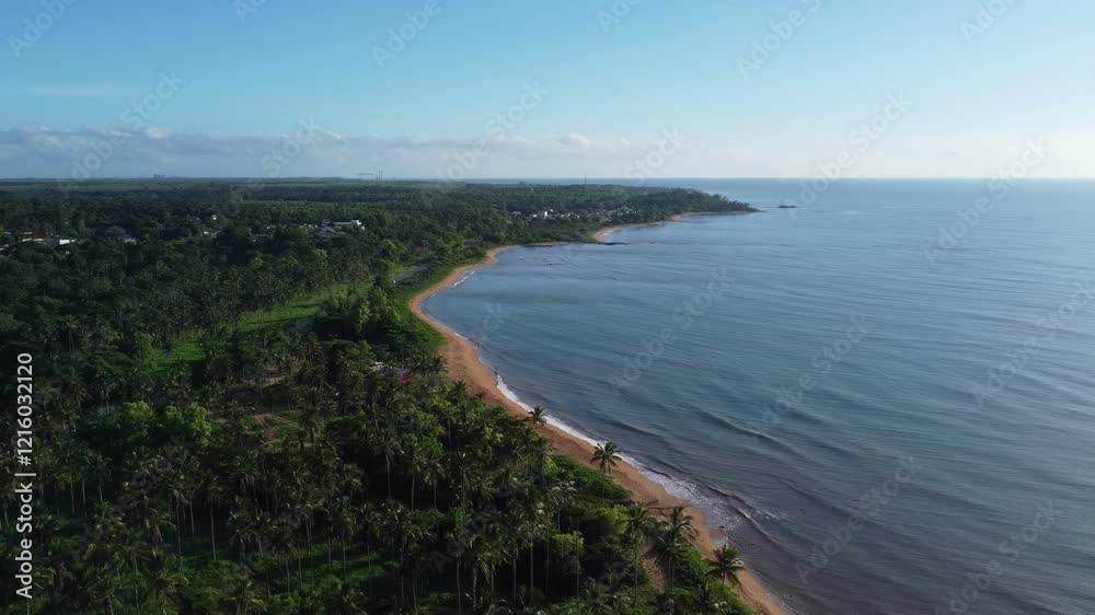 Flying over Coqueiral beach, Aracruz, Espirito Santo, Brazil. Flying over Coqueiral beach, Aracruz, Espirito Santo, Brazil.
