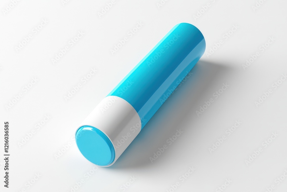 A Cylindrical Blue and White Product Mockup A Cylindrical Blue and White Product Mockup