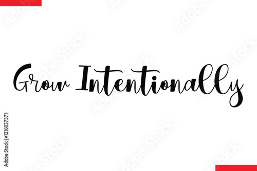 Grow Intentionally style typography text