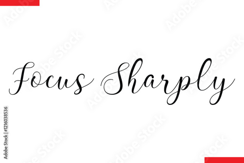 Focus Sharply spirit quote modiren text typography