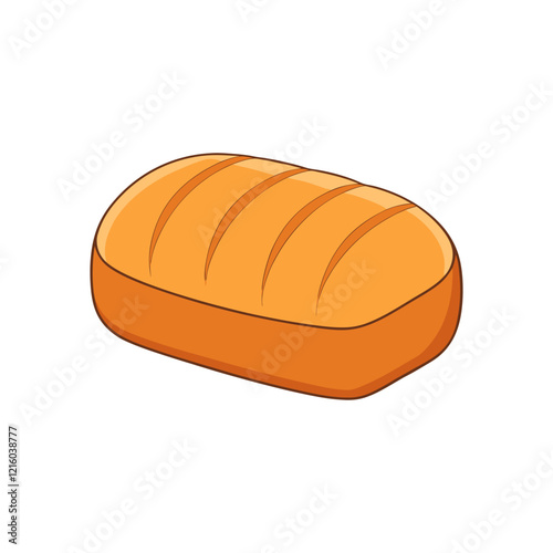 bread isolated on white vector illustration