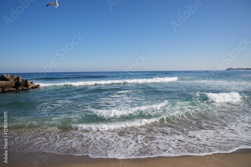 Korea's East Sea under heavy waves