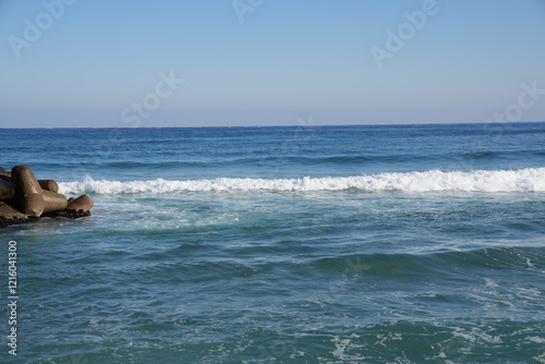 Korea's East Sea under heavy waves