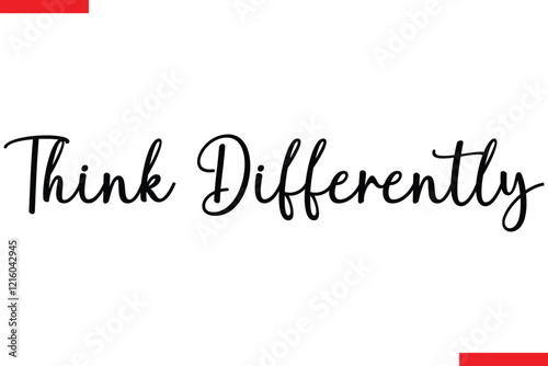 Think Differently style typography text