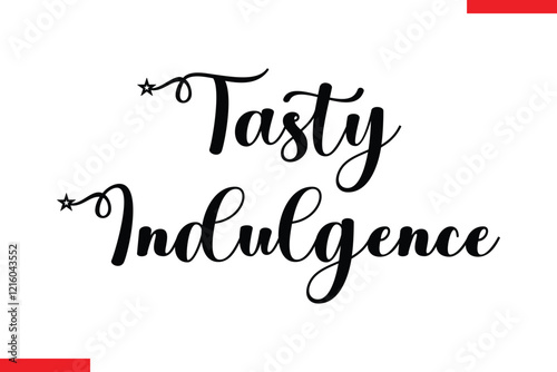  Tasty Indulgence Chocolate  Stylish Typography Text
