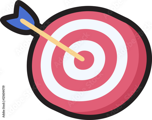 Target with arrow