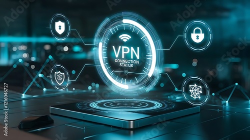 Business, Technology, Internet and network concept. VPN network security internet privacy encryption concept. photo