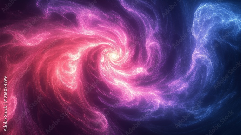 A Captivating Cosmic Swirl of Colors and Motion in Space