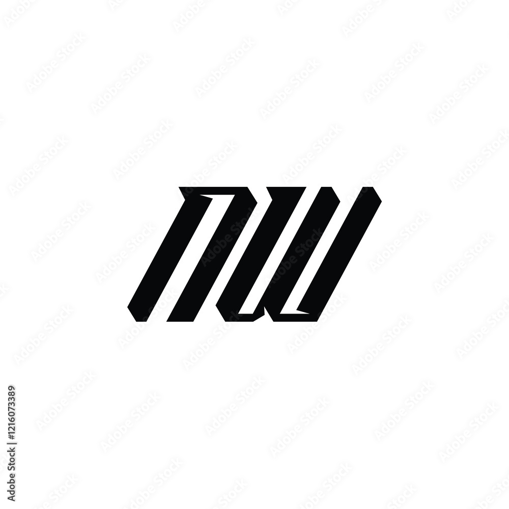 NW monogram logo design letter text name symbol monochrome logotype alphabet character simple logo NW monogram logo design letter text name symbol monochrome logotype alphabet character simple logo