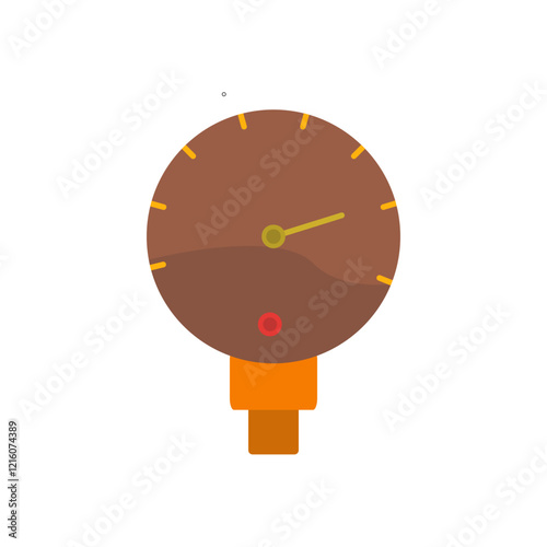 Pressure Gauge Vector Icon