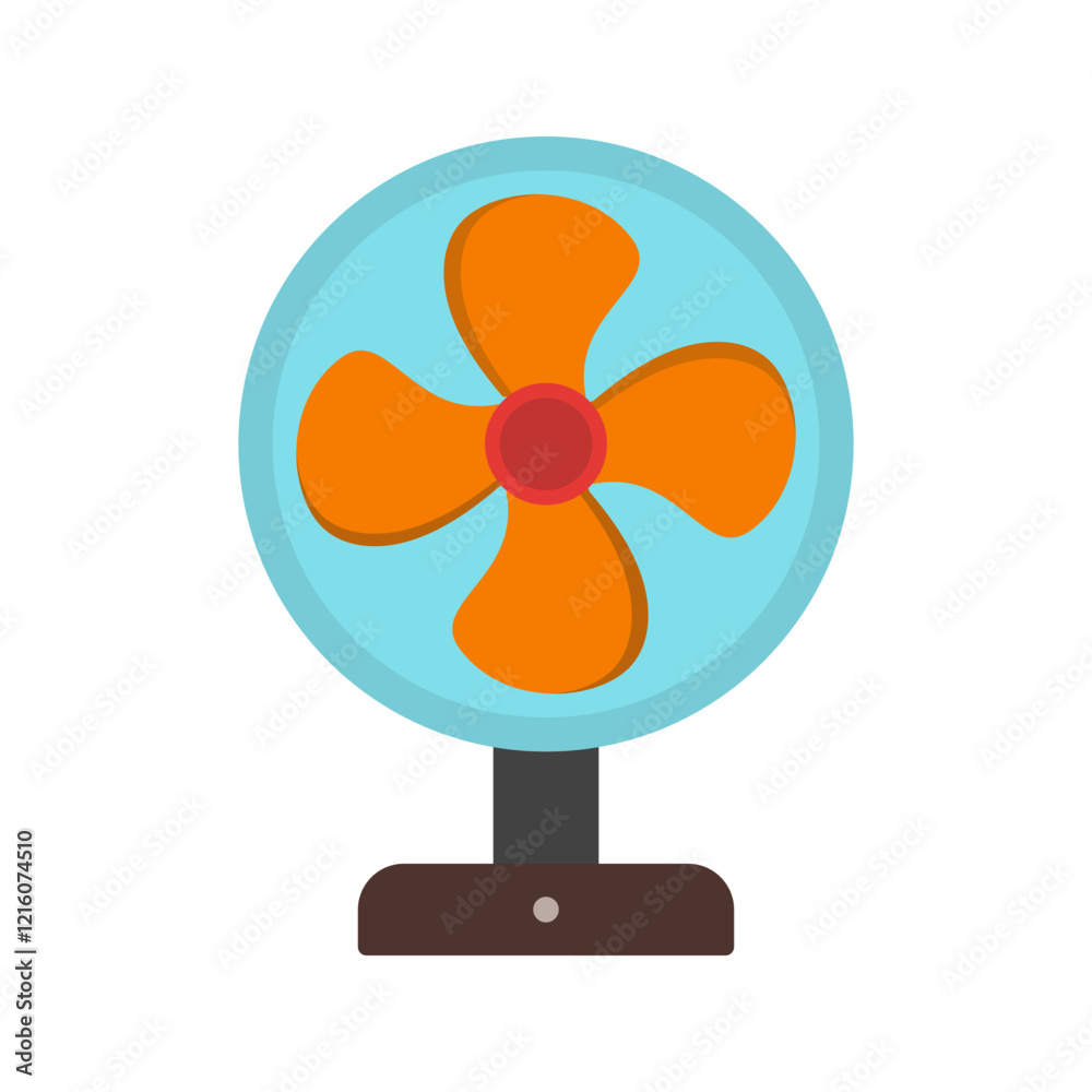 Electric Fan Vector Icon