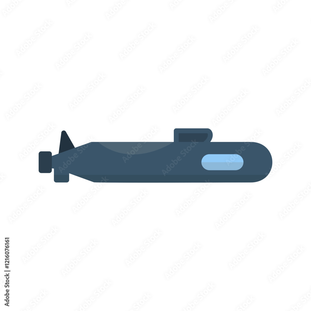 Fototapeta premium Submarine Vector Icon