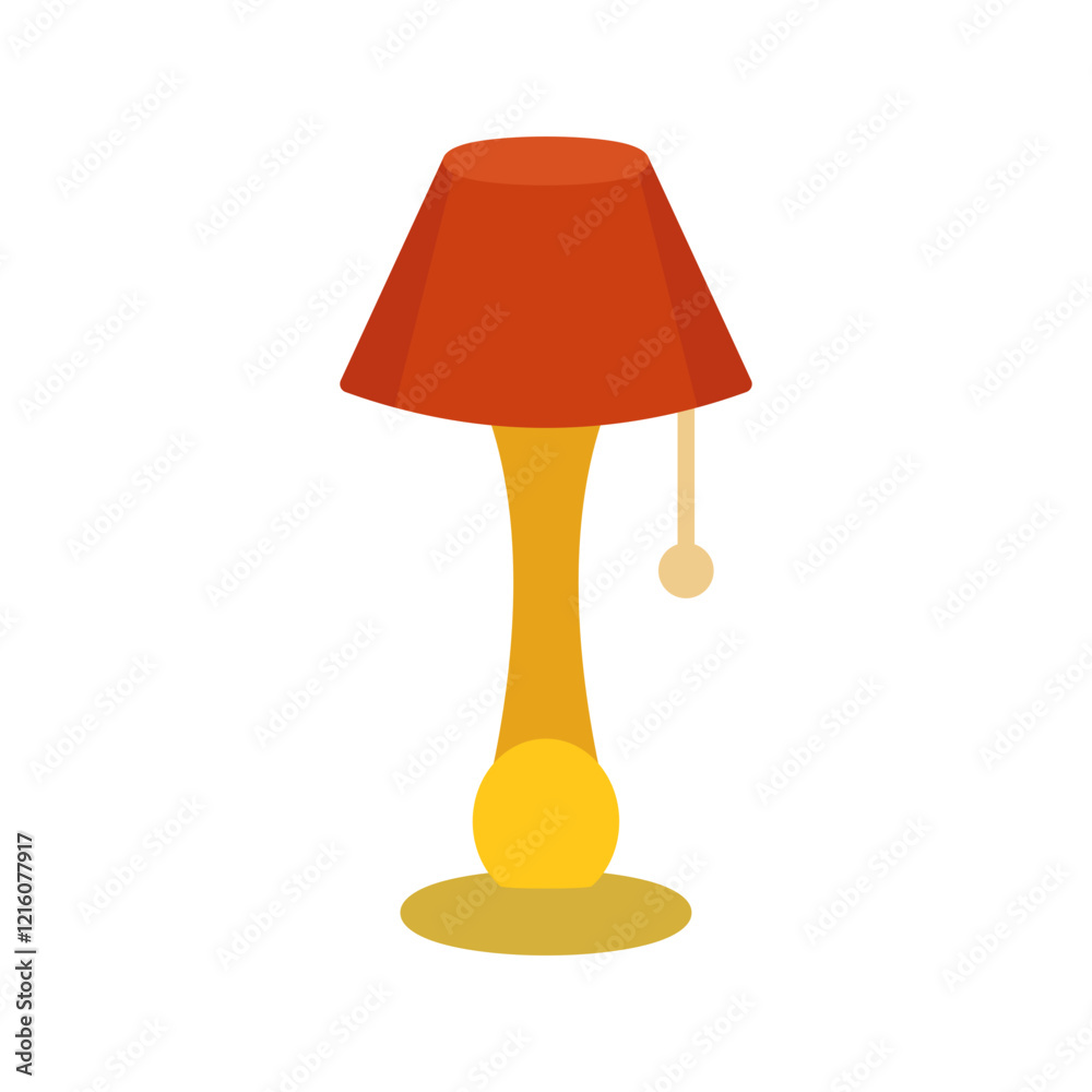 Obraz premium Lamp with stand Vector Icon