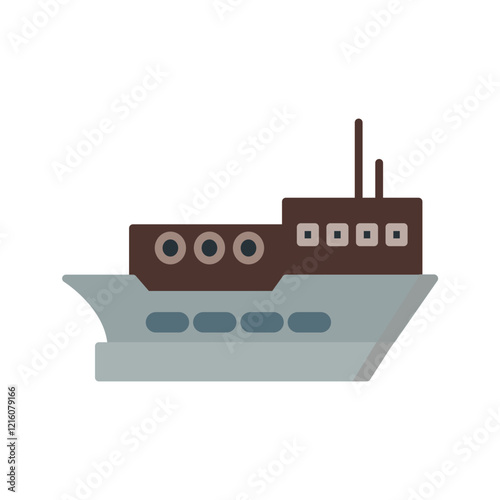 Delivery Ship Vector Icon