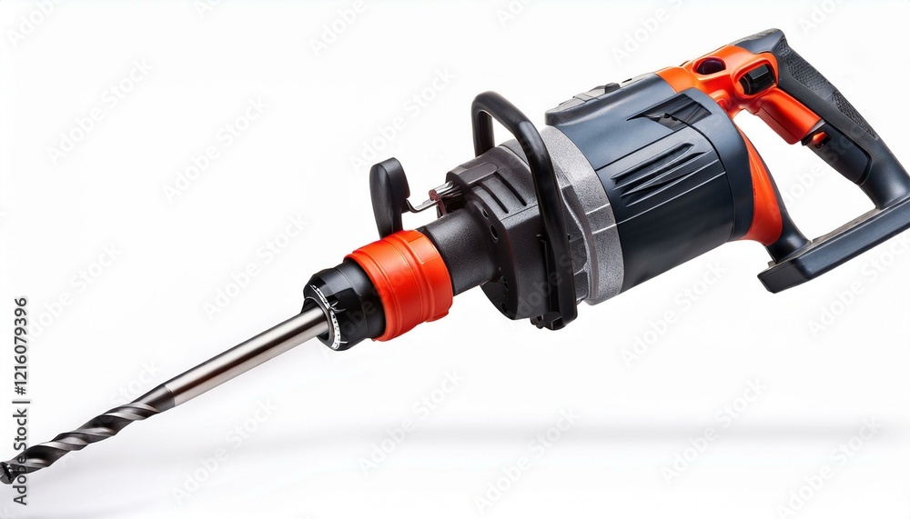 Powerful cordless drill with a long bit, ready for action. Powerful cordless drill with a long bit, ready for action.