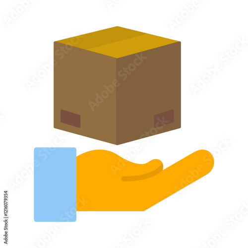 Hand Over Package Vector Icon