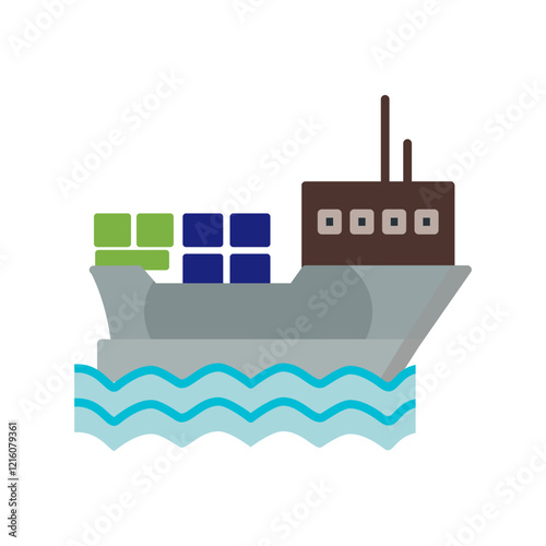 Shipment Vector Icon photo