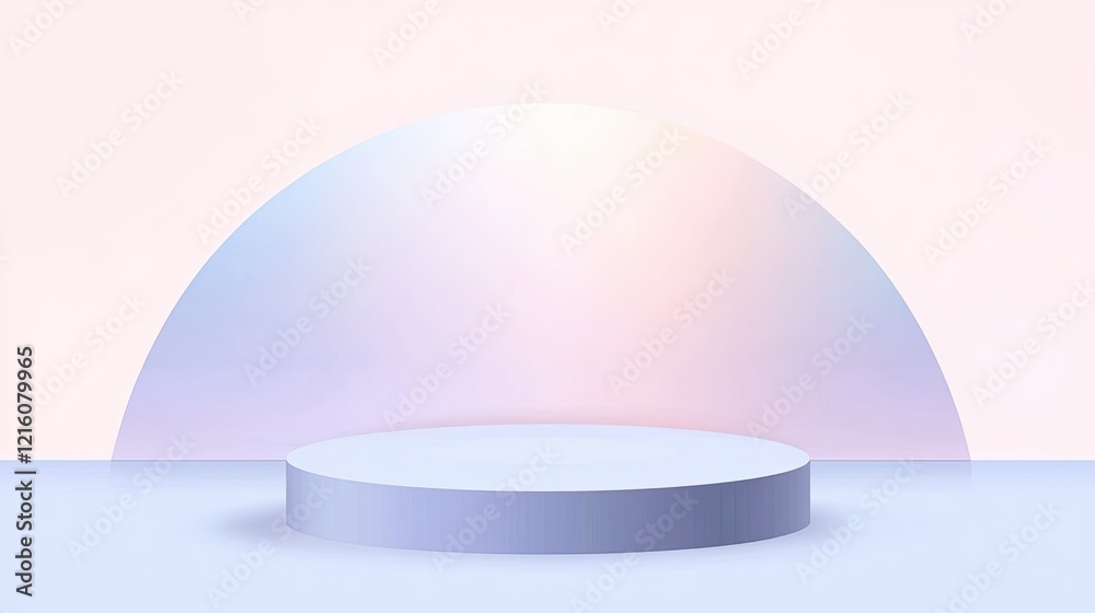 Pastel Minimalist Product Display Platform Pastel Minimalist Product Display Platform