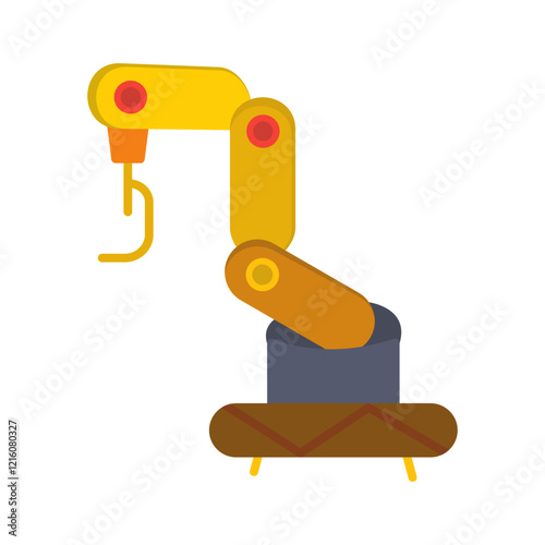 Industrial Robot Vector Icon