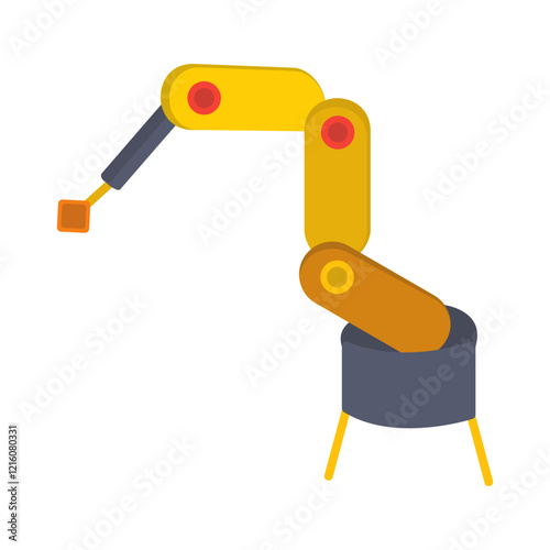 Industrial Robot Vector Icon