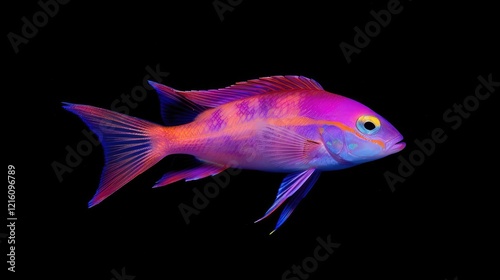 Male square-spot anthias, Pseudanthias pleurotaenia, Raja Ampat photo