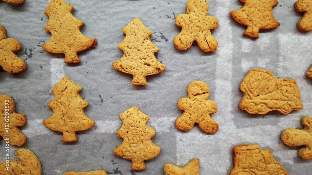 Festive gingerbread cookies in charming holiday shapes for the season Festive gingerbread cookies in charming holiday shapes for the season