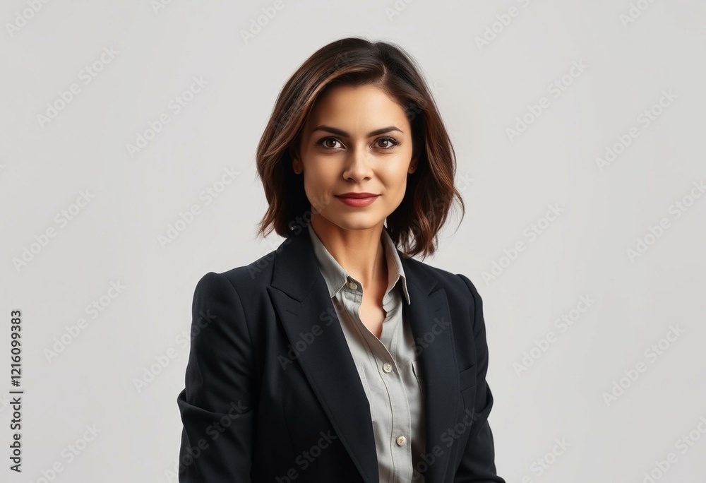 Portrait of a strong woman with a determined expression Portrait of a strong woman with a determined expression