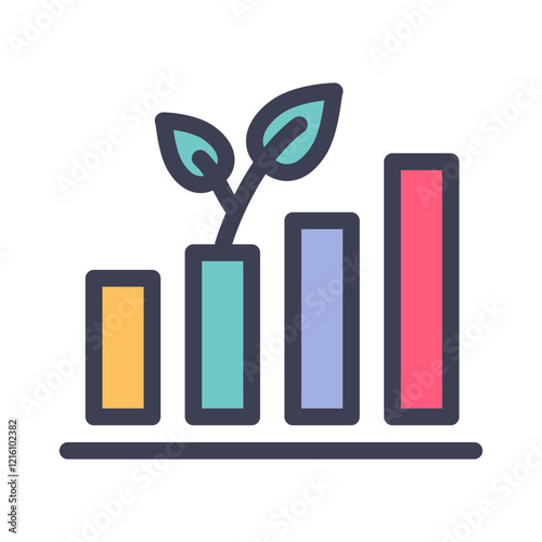 investment graph filled style