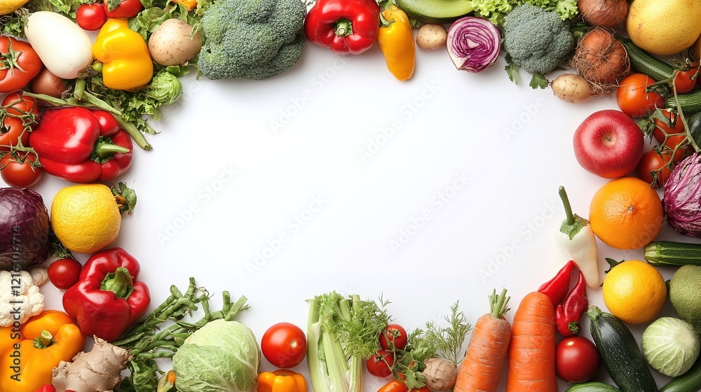 Colorful Vegetables and Fruits Background Image Colorful Vegetables and Fruits Background Image