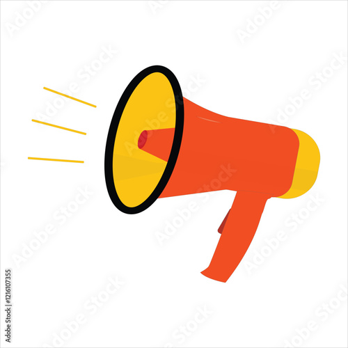 megaphone on white BACKGROUND