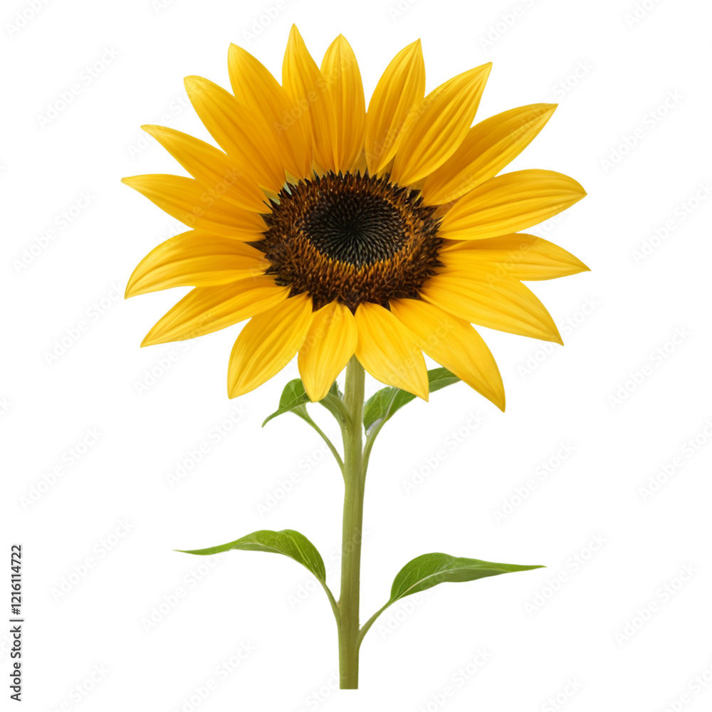 Fototapeta premium sunflower isolated on white background