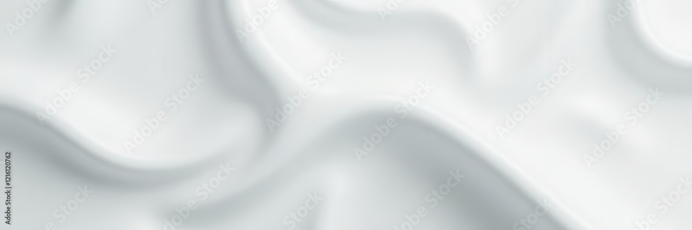 Fototapeta premium Smooth, tight white plastic film, subtle sheen, studio, wrap