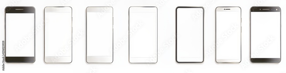 Clean Smartphone Templates with Transparent Background Clean Smartphone Templates with Transparent Background