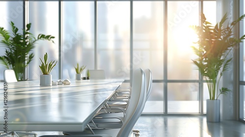 Modern office blurred background with window